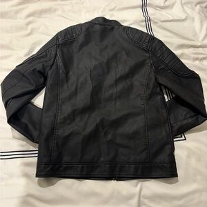 Men's Small Black Leather Jacket